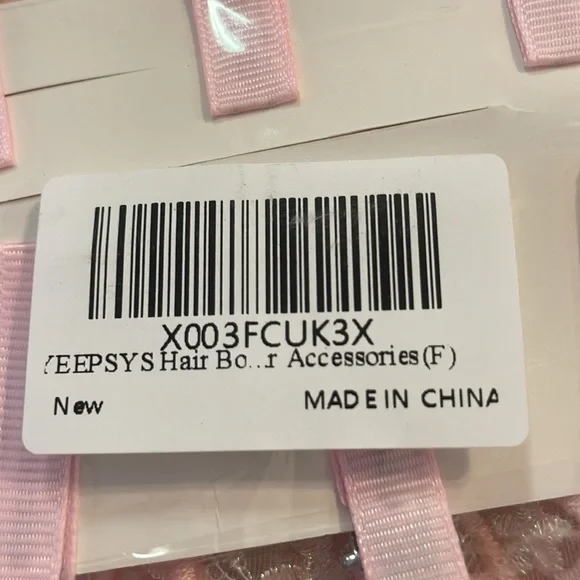 🎉2xHP🎉NWT Yeepsys Pink Fashion Hair Bows Set of 8 - Picture 7 of 7
